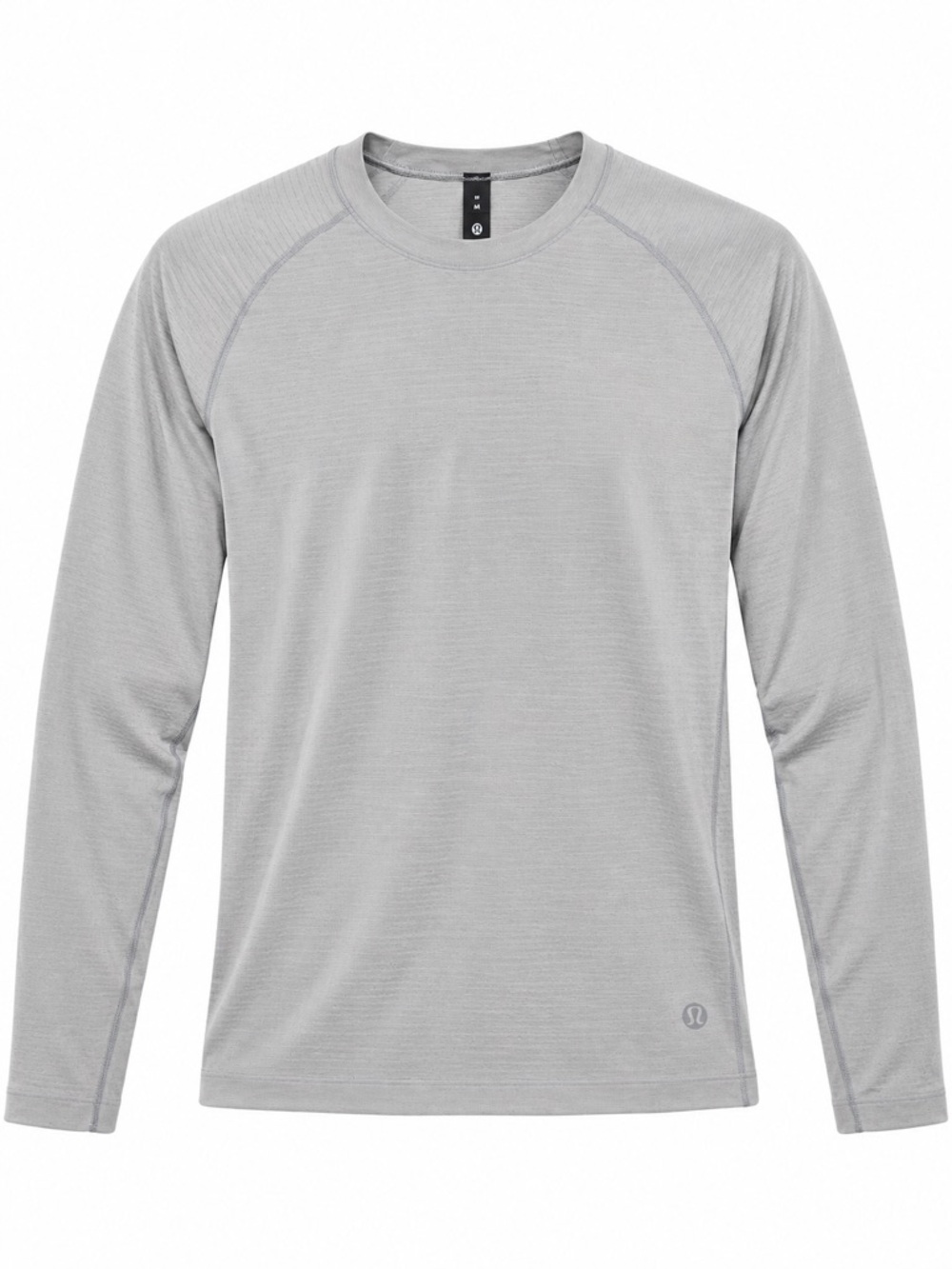 lululemon athletica Men’s Long Sleeve Crew — Light Gray